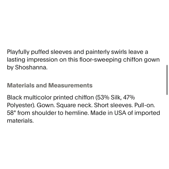 Shoshanna Midnight Atly Puff Sleeve Shimmer Maxi Dress - Picture 3 of 10